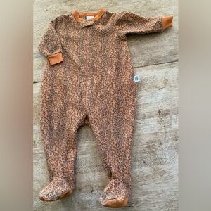 Vintage Baby Gap Infant Sz S 3-6‎ mo Leopard Print Footie One Piece
